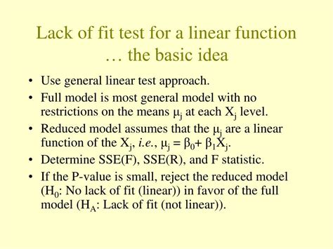 lack of fit test car package r|lack of fit test example.